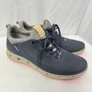 Ecco Golf Shoes Women's GoreTex Yak Leather Blue 6 6.5